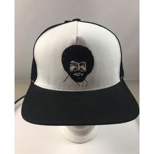 bob ross trucker hat